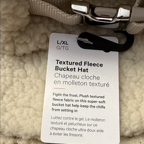 Lululemon Textured Fleece Bucket Hat in Cream NWT - Picture 2 of 6